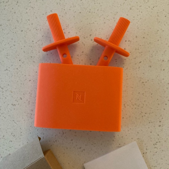 🎁 Nespresso Ice Lolly Mould Orange Mold Silicone Cream Popsicle NEW - Picture 3 of 10